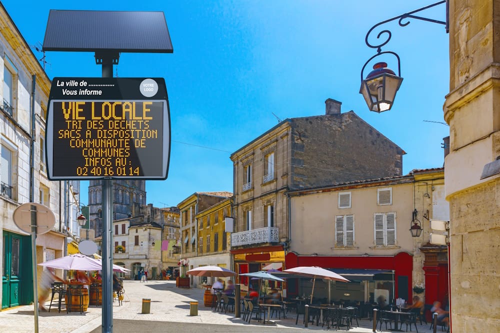 Le panneau d’affichage lumineux EVOCITY