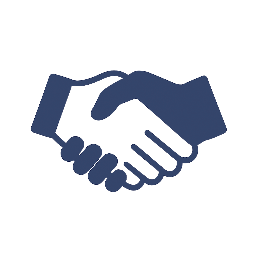 Icone de serrage de main