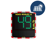 Radar pédagogique mobile solaire