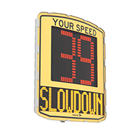 EVOLIS Vision: LED radar speed sign slowdown message